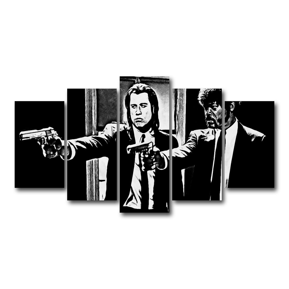 AUTO-MOCKUP WHITE | pulp fiction | 5 Piece | Gallery Wrap Canvas | group=5_normal