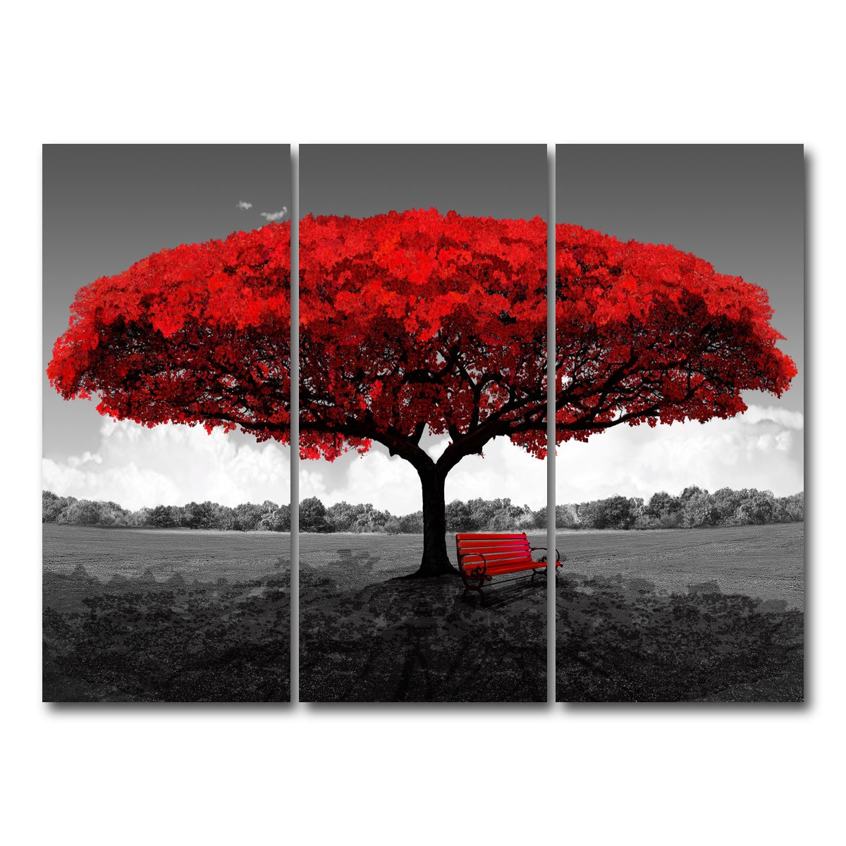 AUTO-MOCKUP WHITE | red tree | 3 Piece | Gallery Wrap Canvas | group=8x18