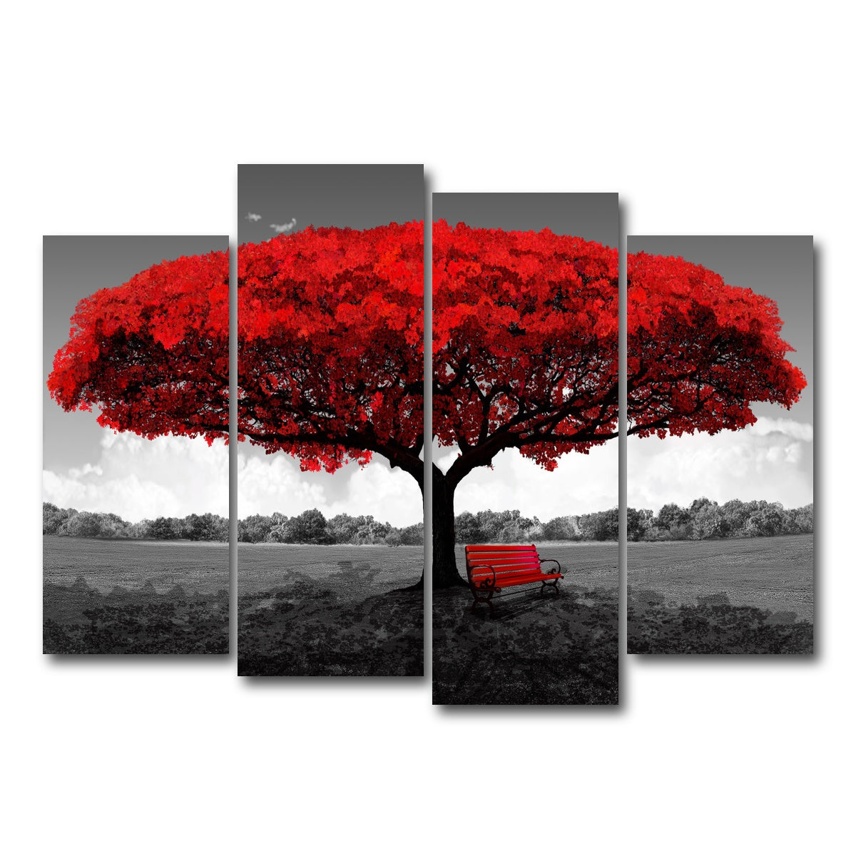 AUTO-MOCKUP WHITE | red tree | 4 Piece | Gallery Wrap Canvas | group=4_normal