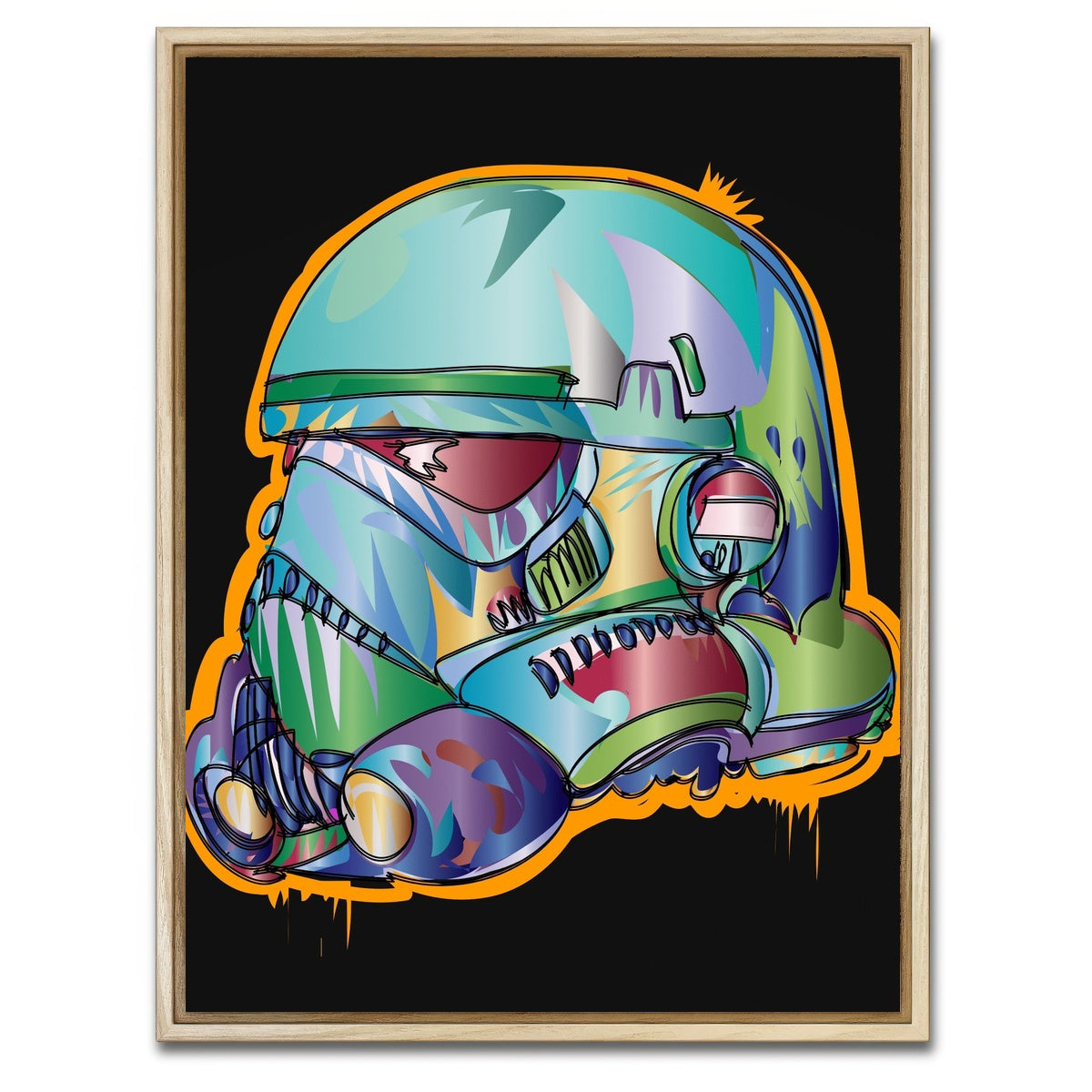 AUTO-MOCKUP WHITE | stormtrooper | 1 Piece | Natural Framed Canvas | group=3x4