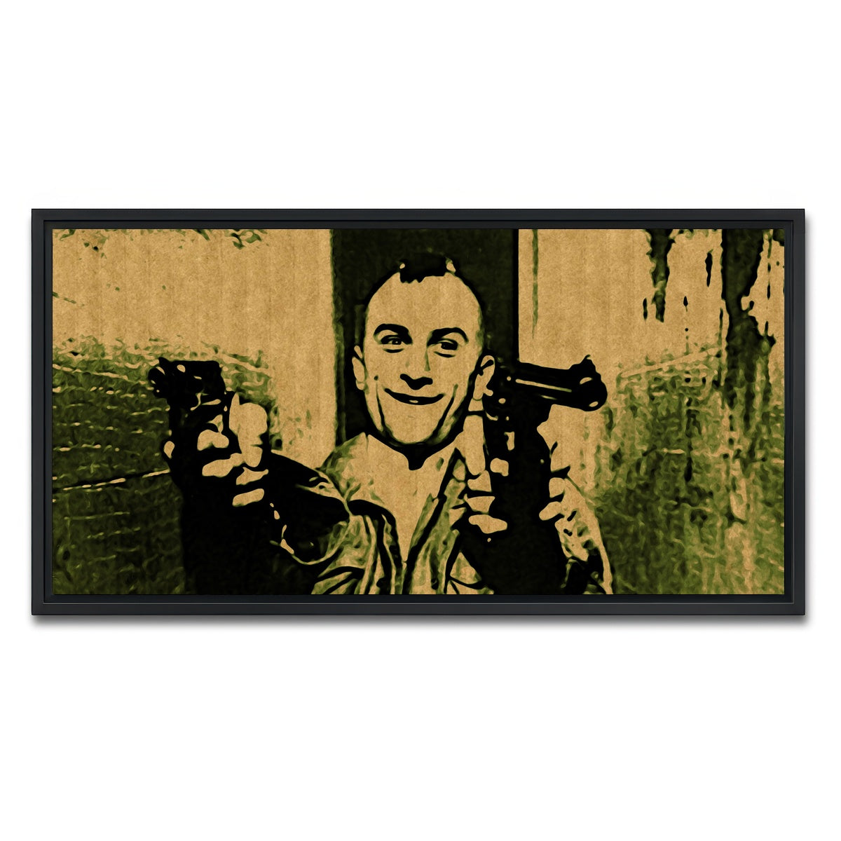 AUTO-MOCKUP WHITE | taxi driver | 1 Piece | Black Framed Canvas | group=2x1