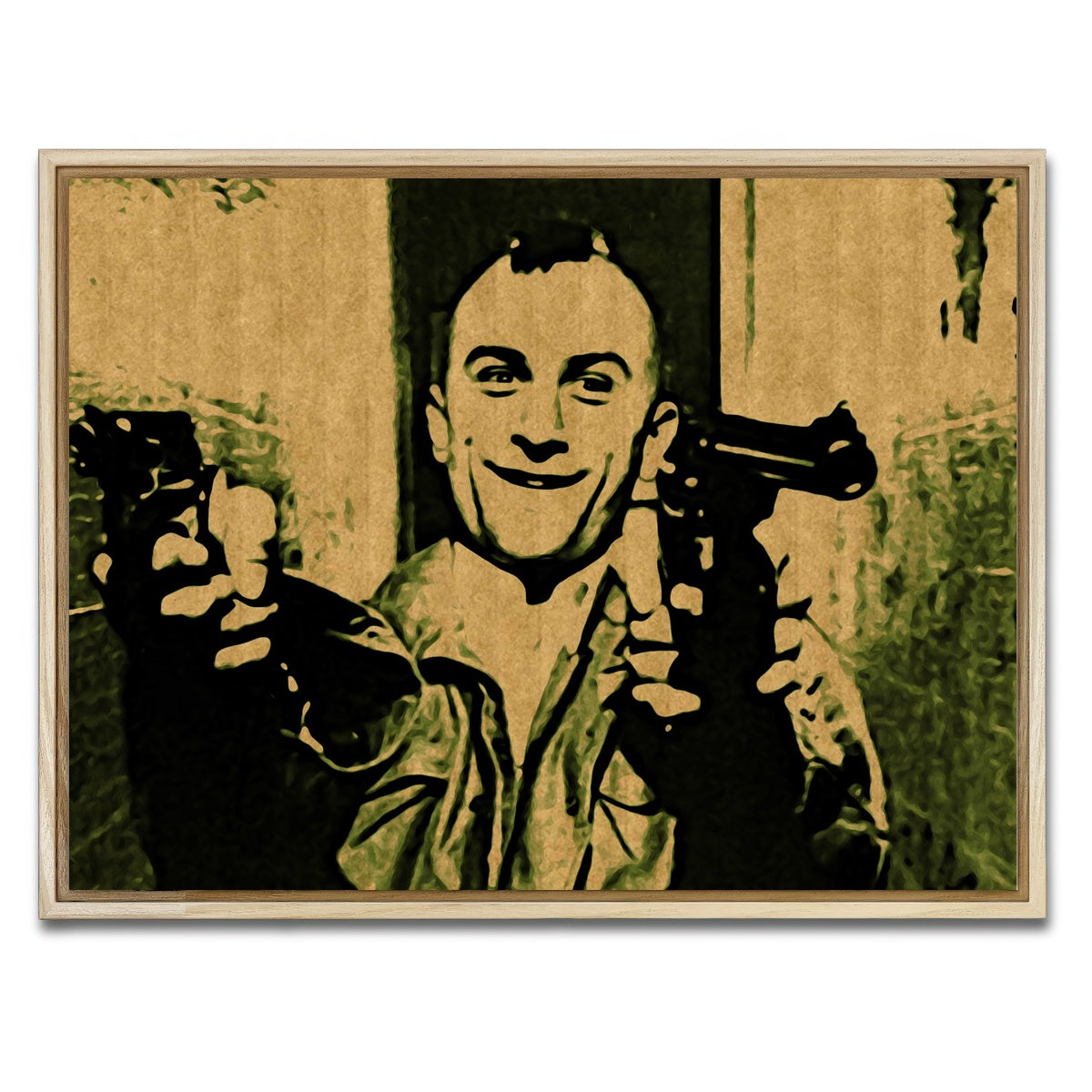 AUTO-MOCKUP WHITE | taxi driver | 1 Piece | Natural Framed Canvas | group=4x3