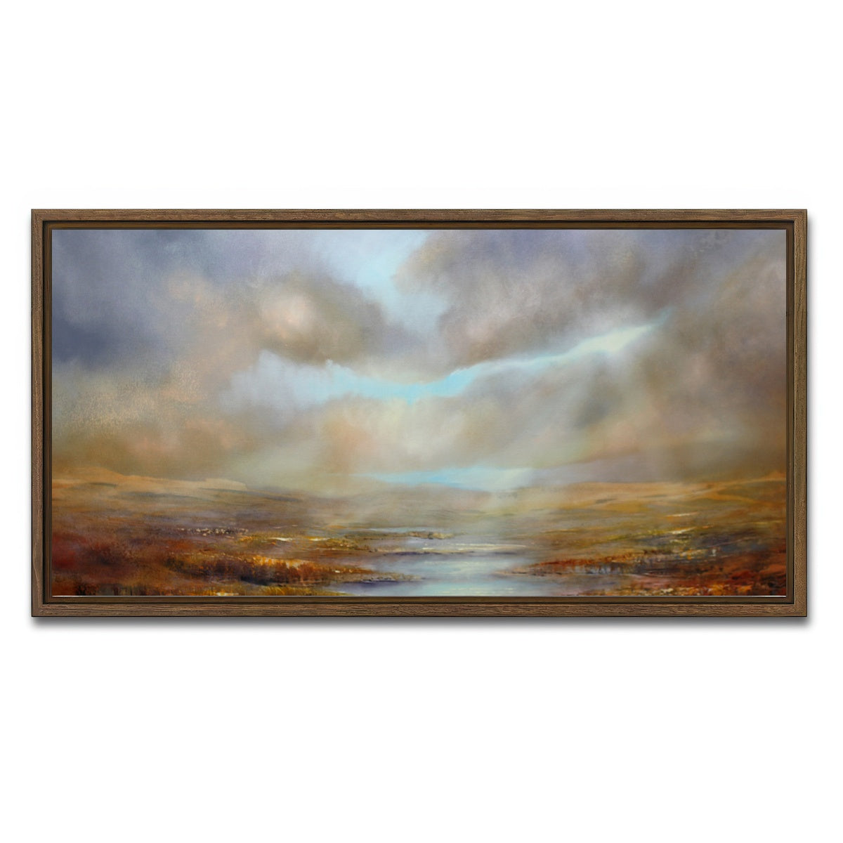 AUTO-MOCKUP WHITE | weite 2 | 1 Piece | Walnut Framed Canvas | group=2x1