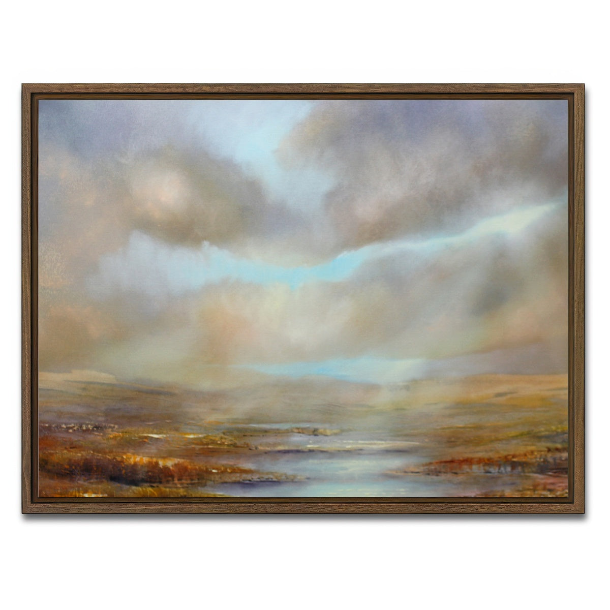 AUTO-MOCKUP WHITE | weite 2 | 1 Piece | Walnut Framed Canvas | group=4x3