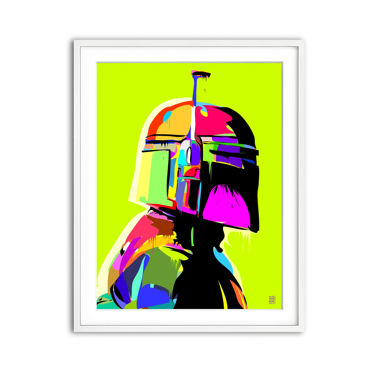 Framed Print 3x4 White