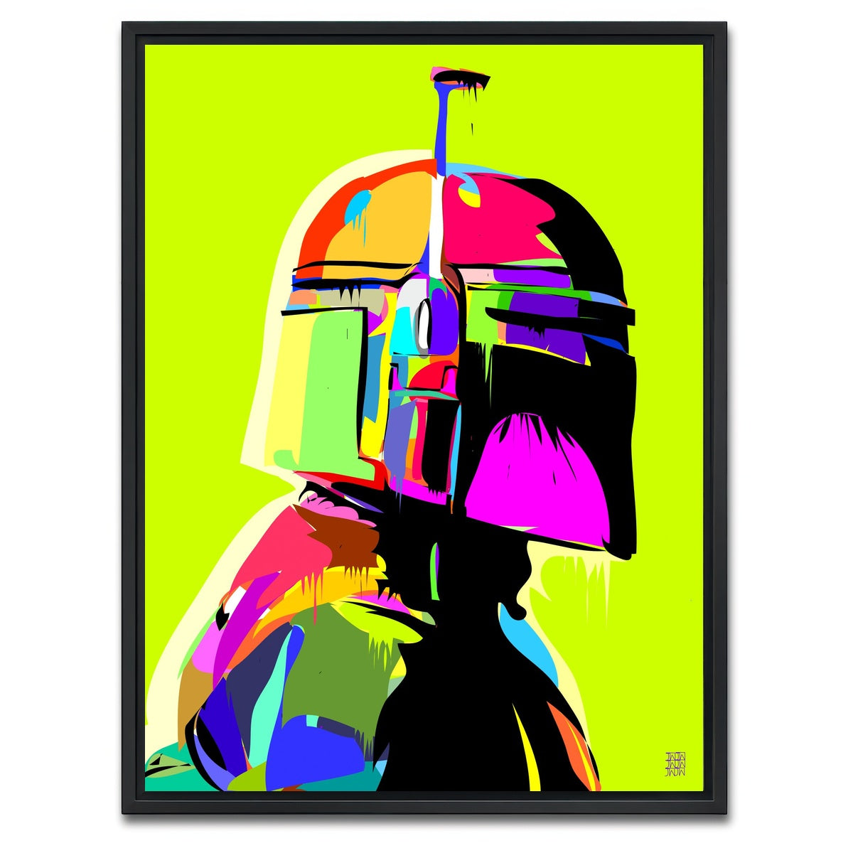 AUTO-MOCKUP WHITE | young boba | 1 Piece | Black Framed Canvas | group=3x4