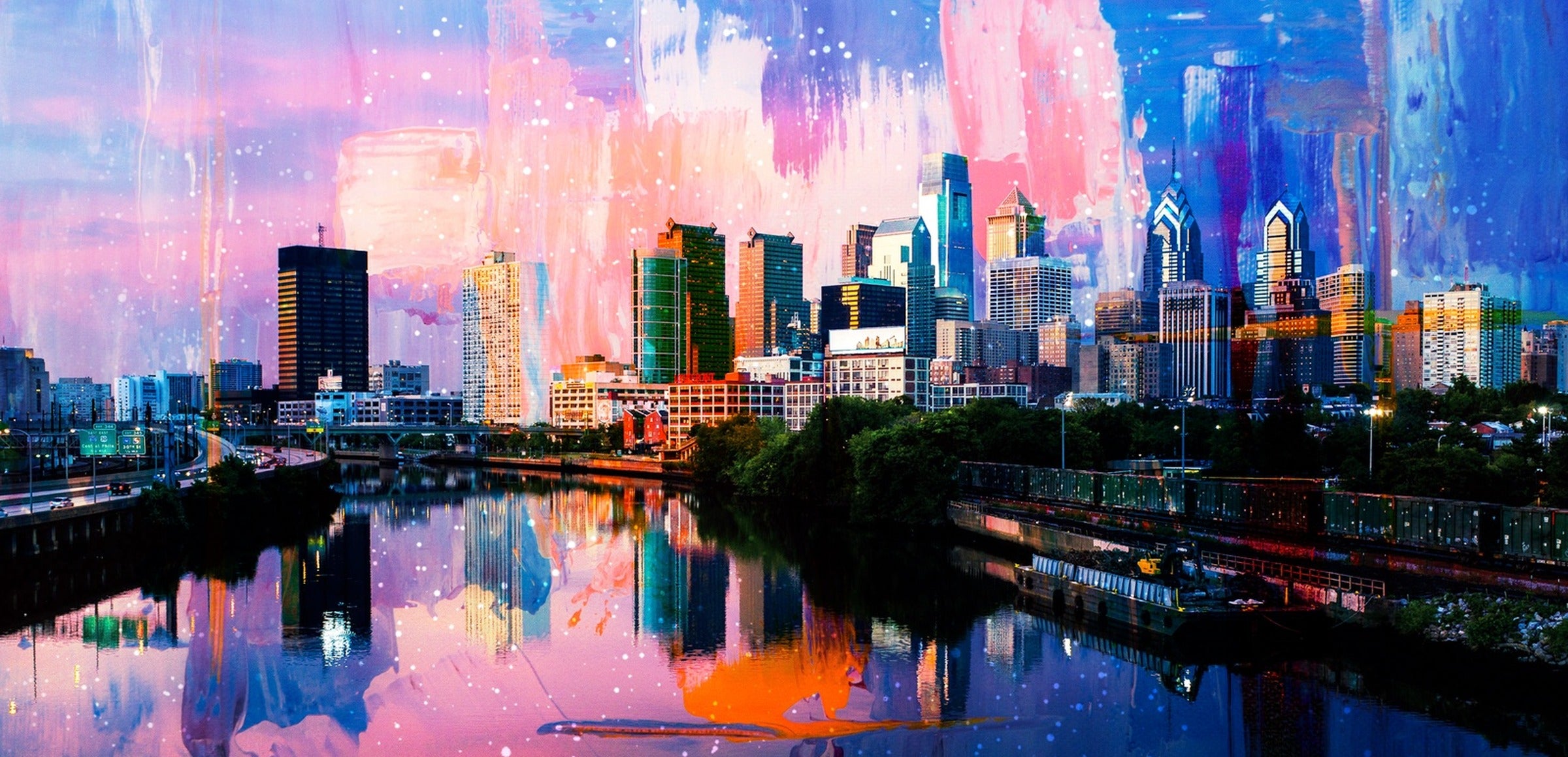 Pennsylvania collection hero - Abstract Philadelphia Skyline