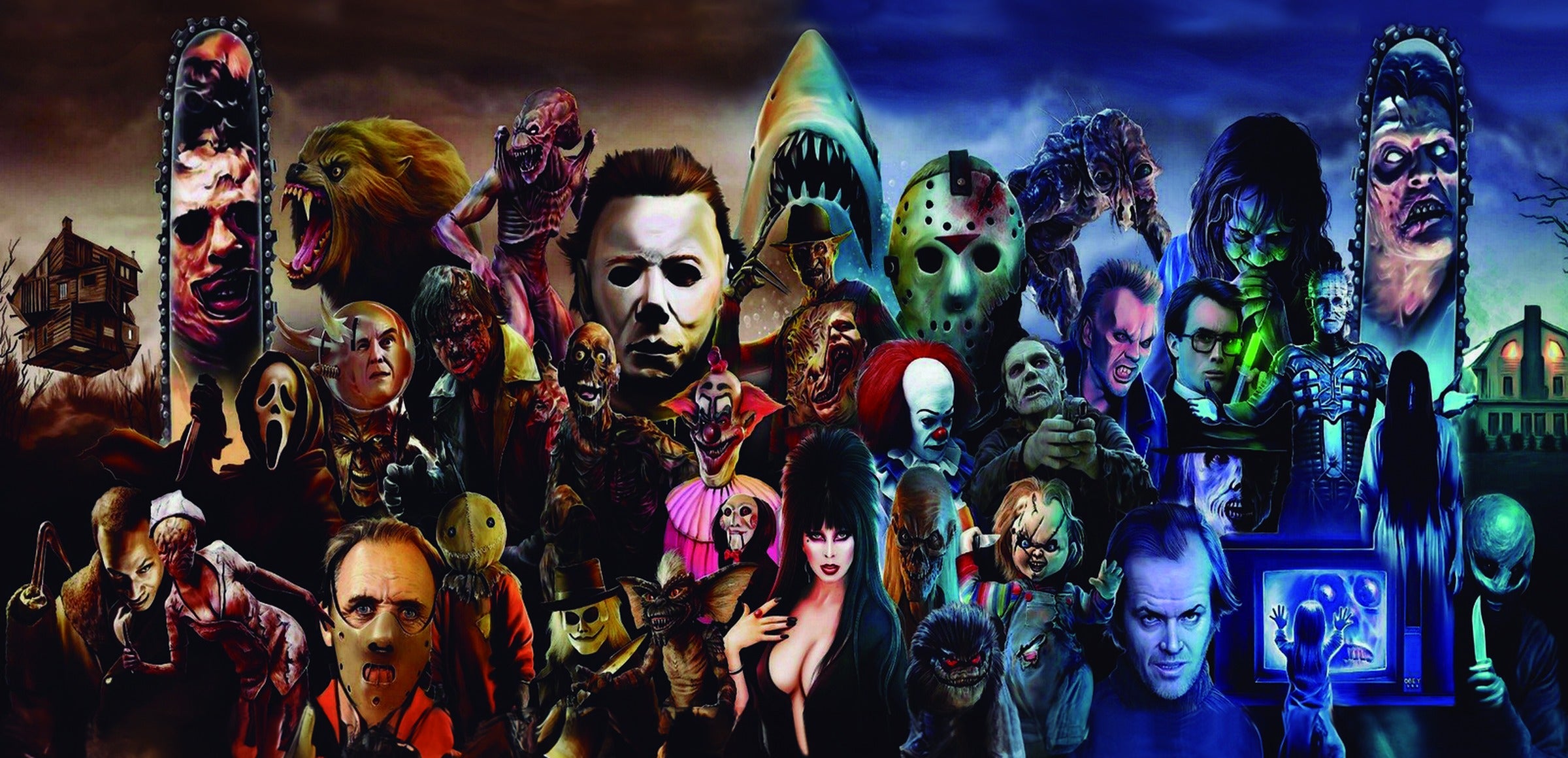 Evil Dead collection hero - Horror Collage