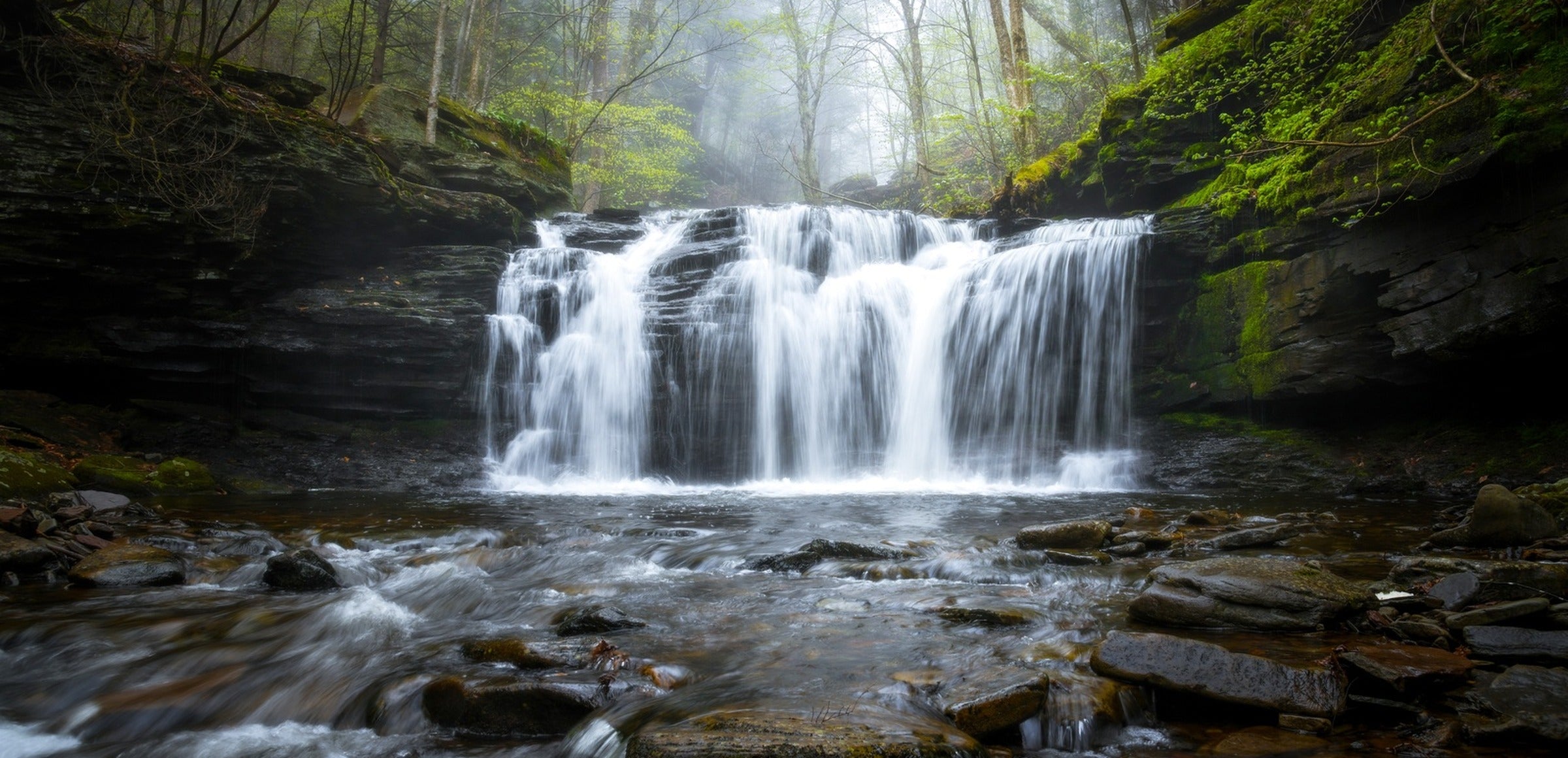 Waterfalls collection hero - Green Serenity