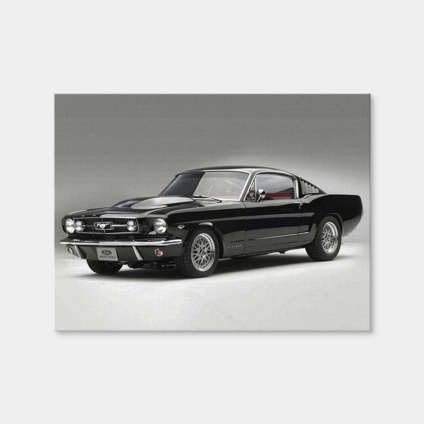 AUTO-MOCKUP WHITE | 1965 Mustang Fastback | 1 Piece | Gallery Wrap Canvas | group=4x3