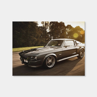AUTO-MOCKUP WHITE | 1967 Mustang Shelby GT500 Eleanor | 1 Piece | Gallery Wrap Canvas | group=4x3