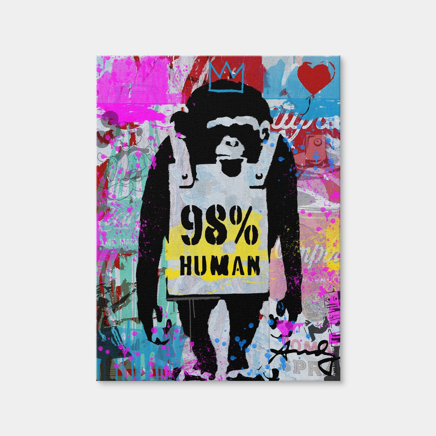 AUTO-MOCKUP WHITE | 98% Human | 1 Piece | Gallery Wrap Canvas | group=3x4