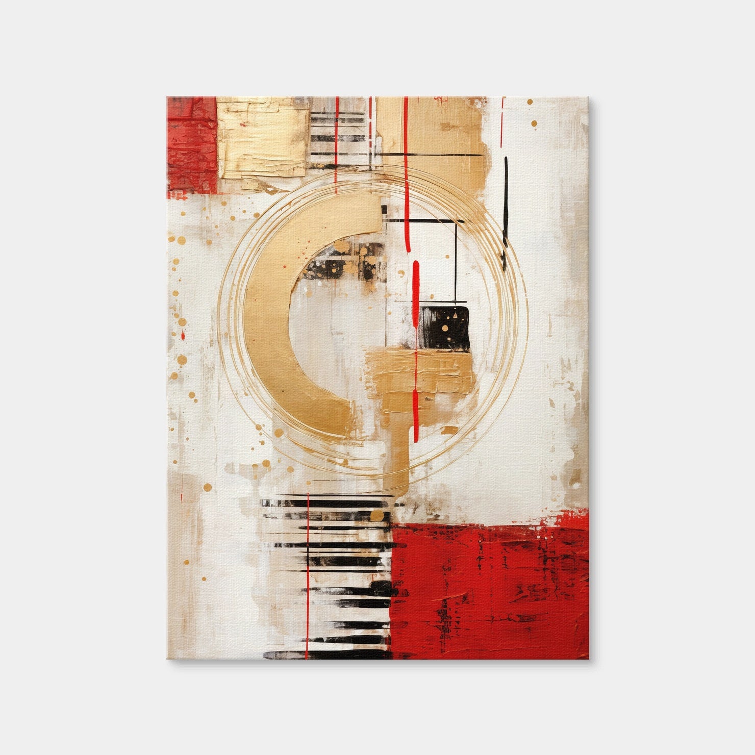 AUTO-MOCKUP WHITE | ABSTRACT ART Atmospheric Excitement | 1 Piece | Gallery Wrap Canvas | group=3x4