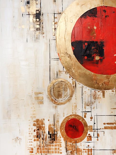 ABSTRACT ART Christmas ornaments Wall Art