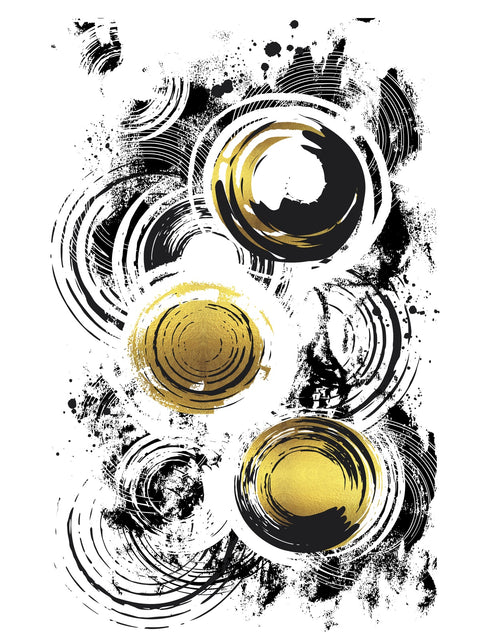 ABSTRACT ART Raving Circles Wall Art