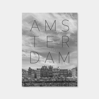 AUTO-MOCKUP WHITE | Amsterdam Singel Canal With Flower Market | 1 Piece | Gallery Wrap Canvas | group=3x4
