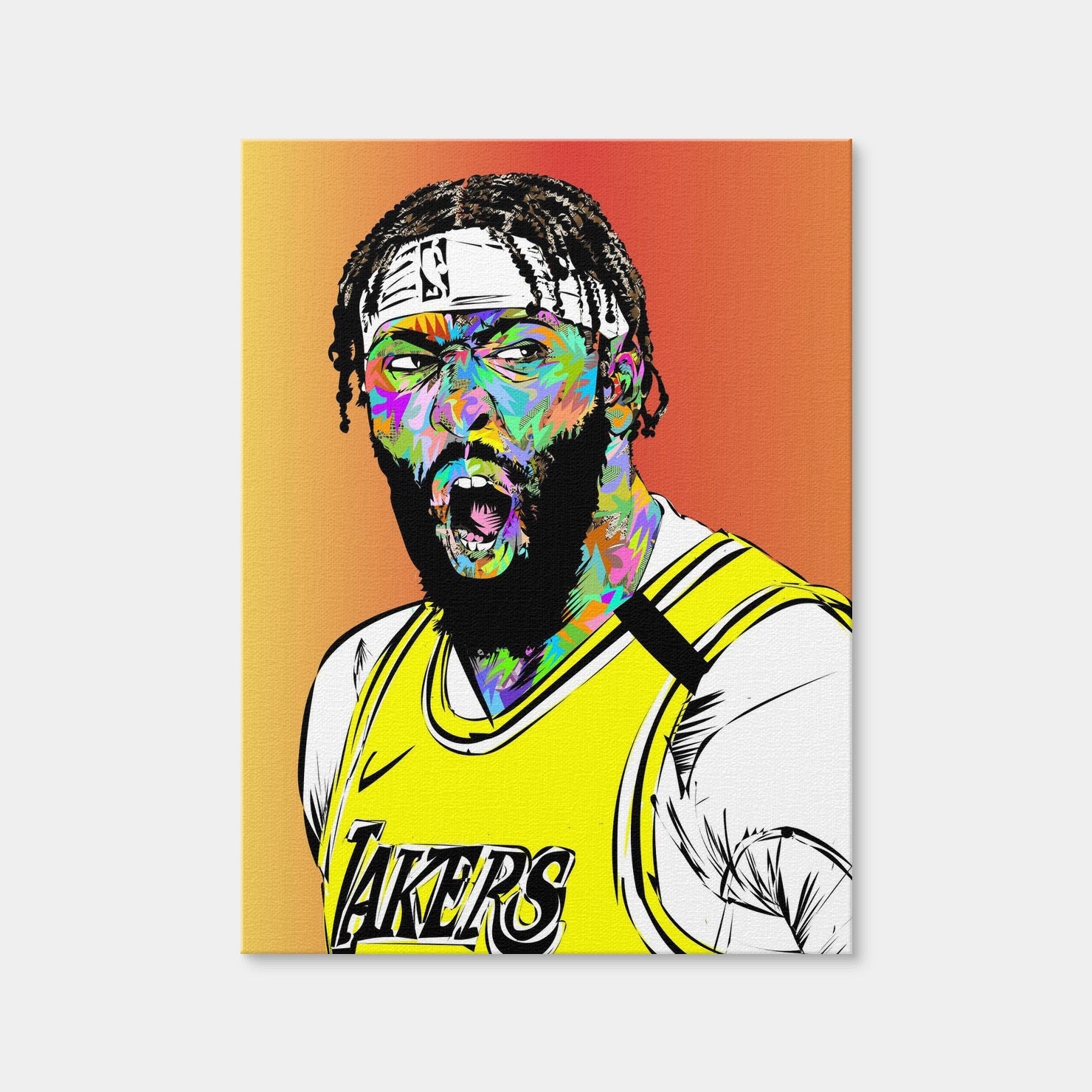 AUTO-MOCKUP WHITE | Anthony Davis | 1 Piece | Gallery Wrap Canvas | group=3x4