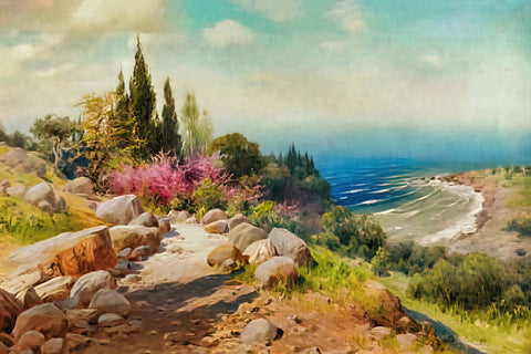 A Walk to the Seashore Wall Art
