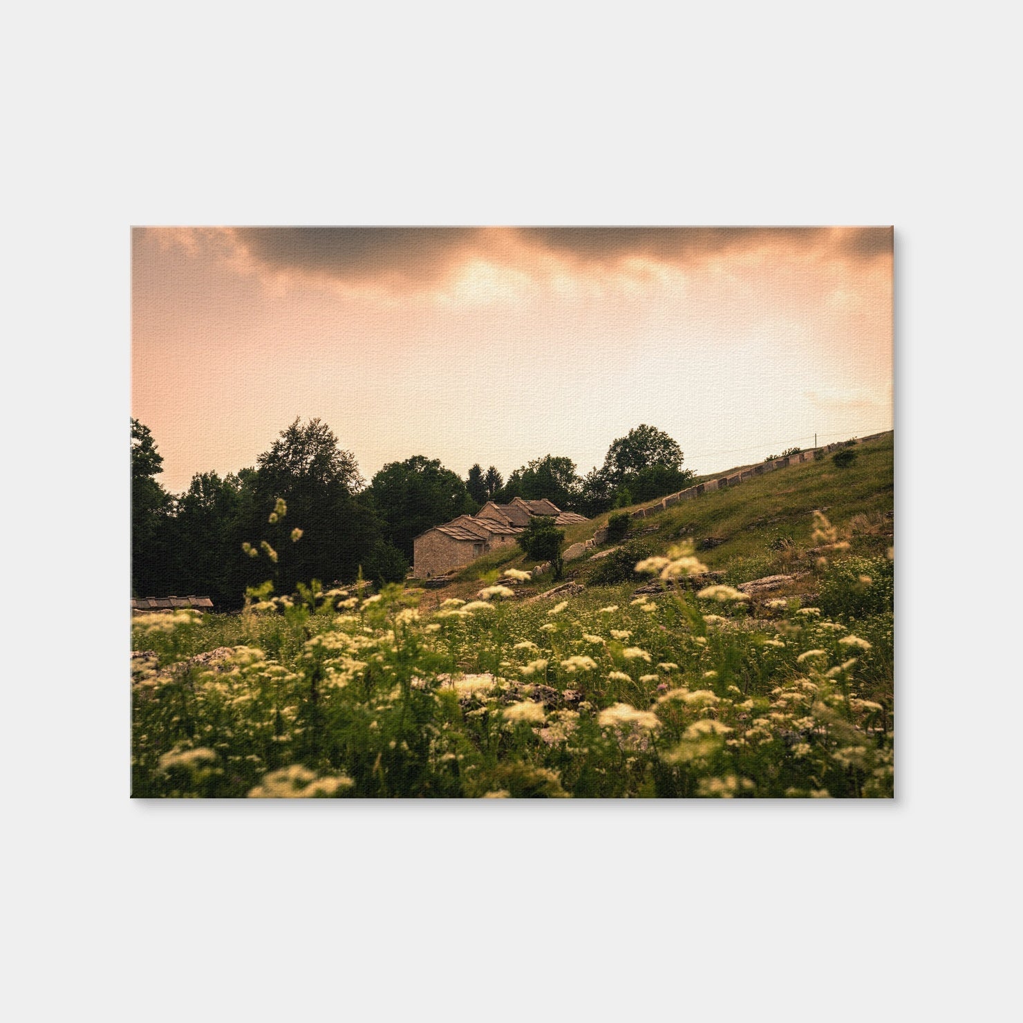 AUTO-MOCKUP WHITE | A Village on the Mountains | 1 Piece | Gallery Wrap Canvas | group=4x3
