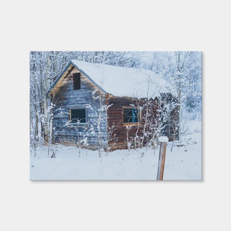 AUTO-MOCKUP WHITE | Abandoned Cabin | 1 Piece | Gallery Wrap Canvas | group=4x3