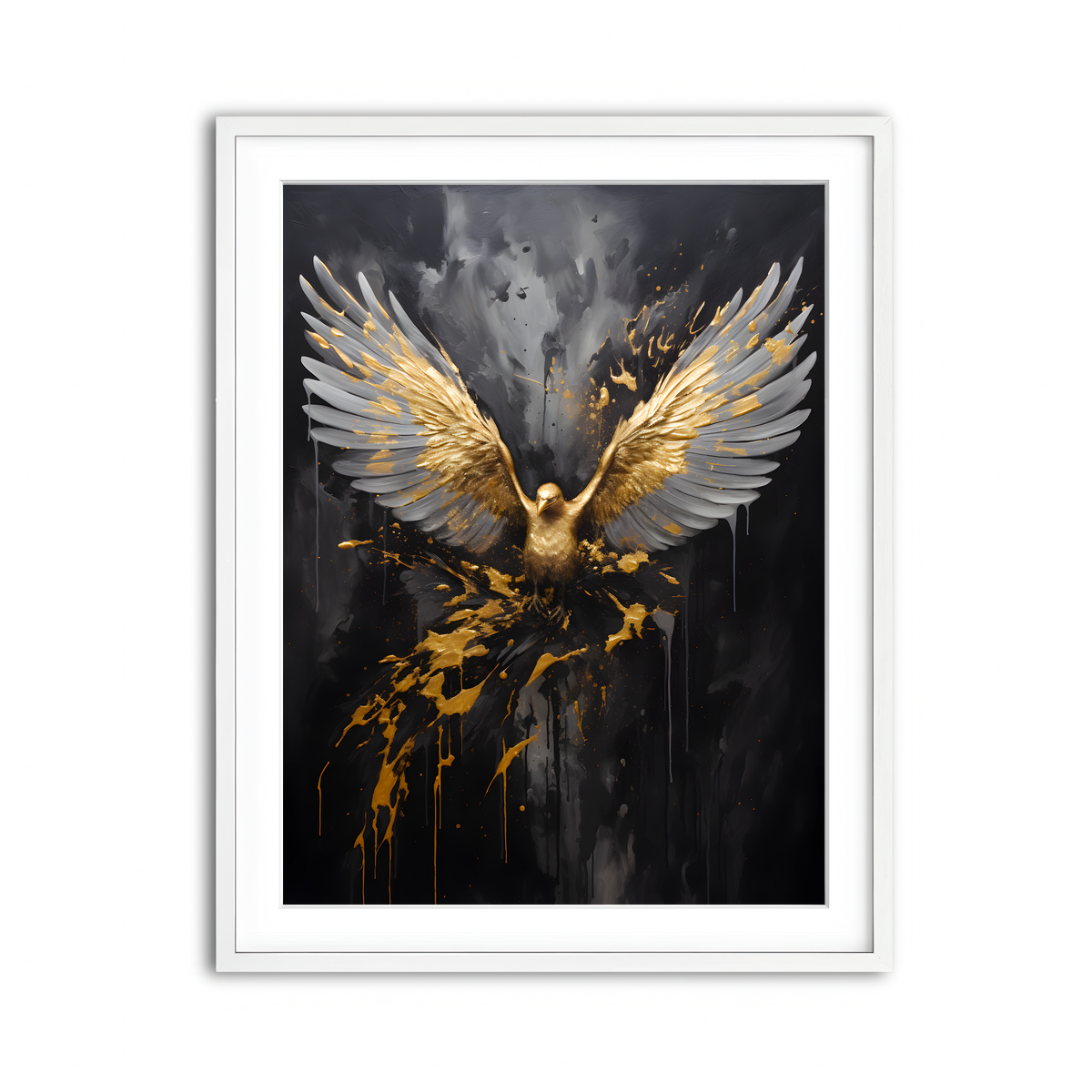 Framed Print 3x4 White