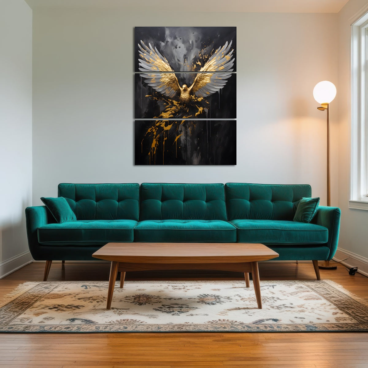 AUTO-MOCKUP ROOM | Abstract - Black gold eagle 4