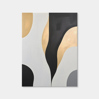 AUTO-MOCKUP WHITE | Abstract - Shapes Series B&G 3 | 1 Piece | Gallery Wrap Canvas | group=3x4