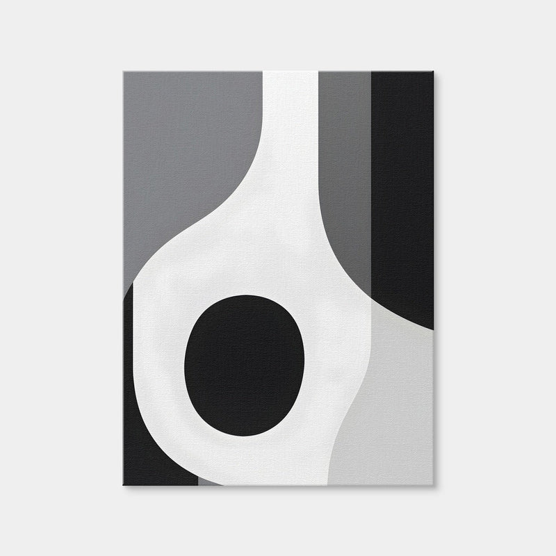 AUTO-MOCKUP WHITE | Abstract - Shapes Series B&W 1 | 1 Piece | Gallery Wrap Canvas | group=3x4