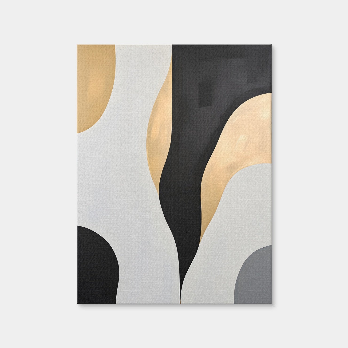 AUTO-MOCKUP WHITE | Abstract - Shapes Series B&G 3 | 1 Piece | Gallery Wrap Canvas | group=3x4