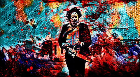Abstract Leatherface Wall Art