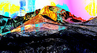 Abstract Longs Peak Wall Art