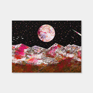 AUTO-MOCKUP WHITE | Abstract Red Moon | 1 Piece | Gallery Wrap Canvas | group=4x3