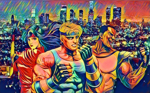 Abstract STREETS Of RAGE Wall Art