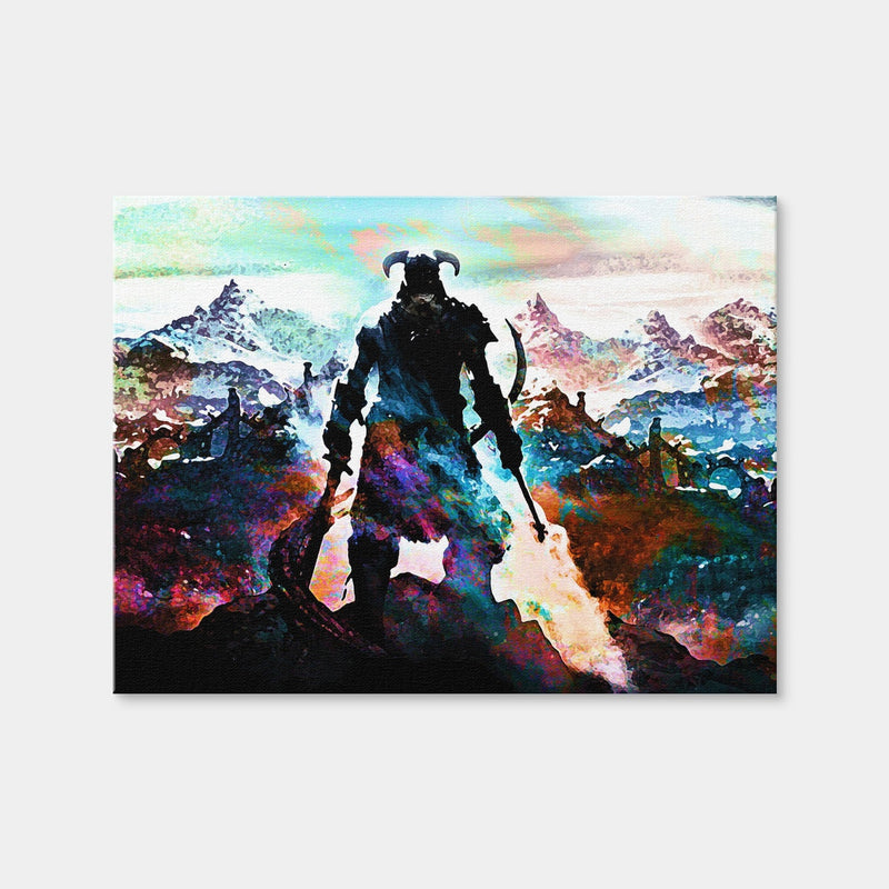AUTO-MOCKUP WHITE | Abstract Skyrim | 1 Piece | Gallery Wrap Canvas | group=4x3