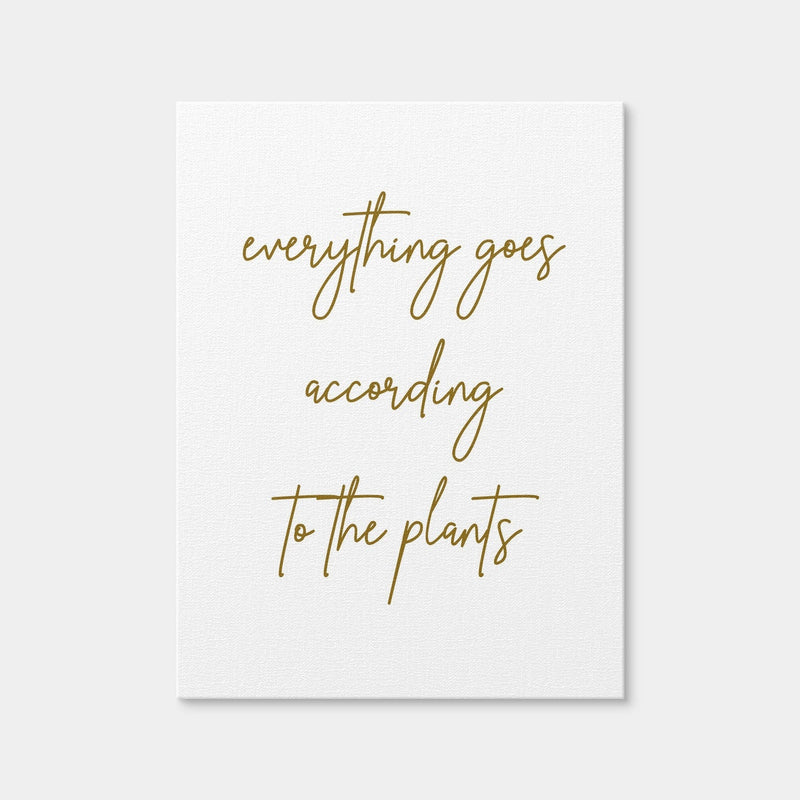 AUTO-MOCKUP WHITE | According to the Plants | 1 Piece | Gallery Wrap Canvas | group=3x4