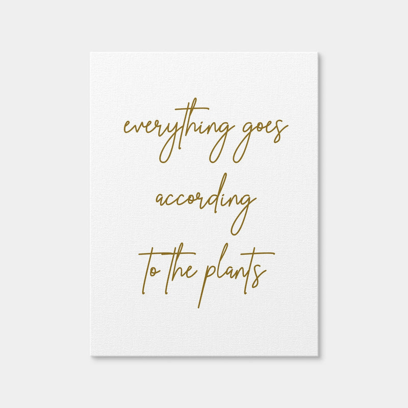 AUTO-MOCKUP WHITE | According to the Plants | 1 Piece | Gallery Wrap Canvas | group=3x4