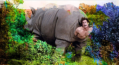 Ace Ventura Rhino Birth Wall Art