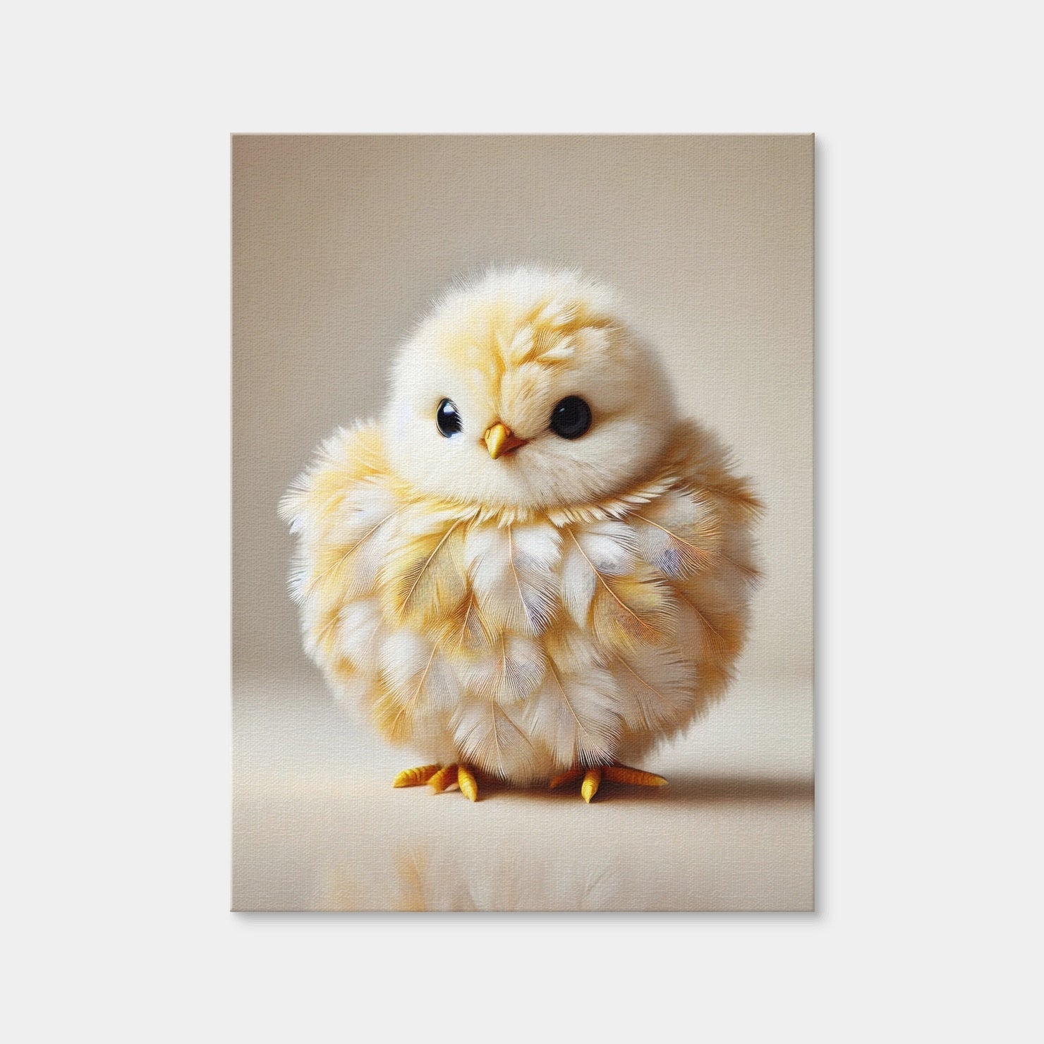 AUTO-MOCKUP WHITE | Adorable Baby Chicken | 1 Piece | Gallery Wrap Canvas | group=3x4