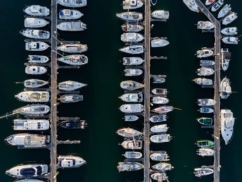 Aerial Marina Wall Art