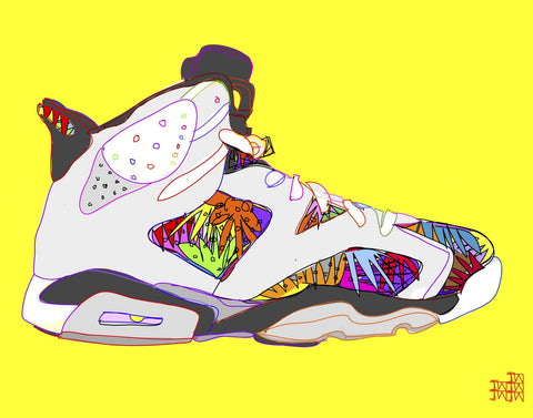Air Jordan Shoes Wall Art