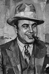 Al Capone Grayscale Wall Art
