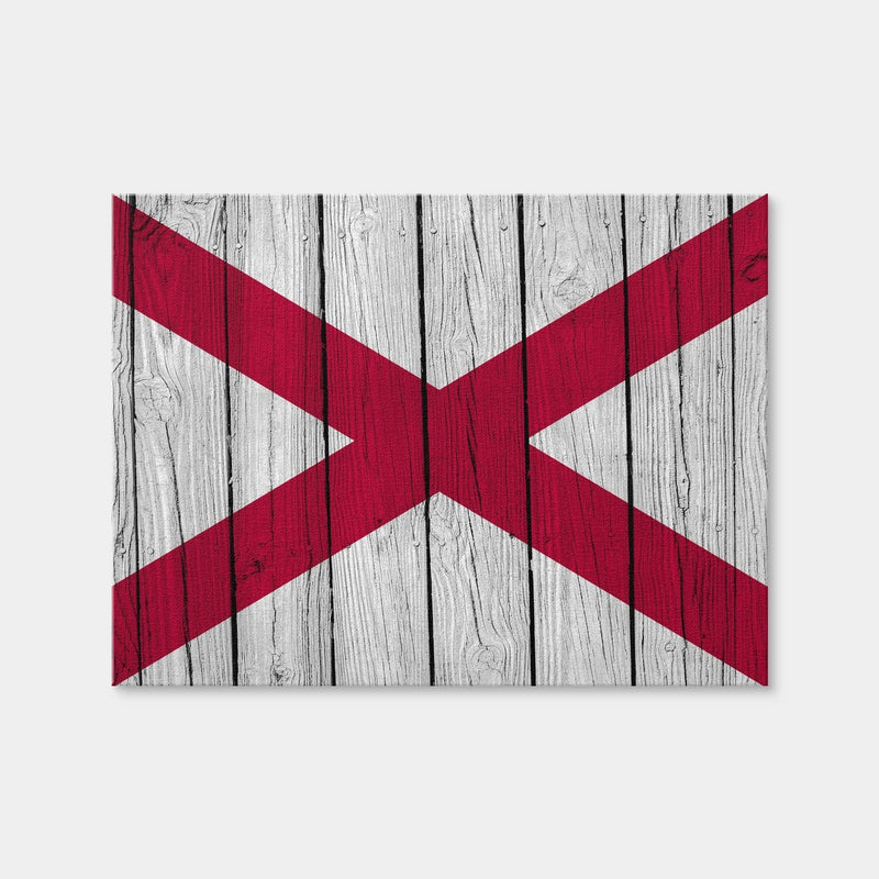 AUTO-MOCKUP WHITE | Alabama State Flag | 1 Piece | Gallery Wrap Canvas | group=4x3