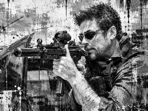 Alejandro – Sicario Grayscale Wall Art