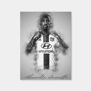 AUTO-MOCKUP WHITE | Alexandre Lacazette | 1 Piece | Gallery Wrap Canvas | group=3x4