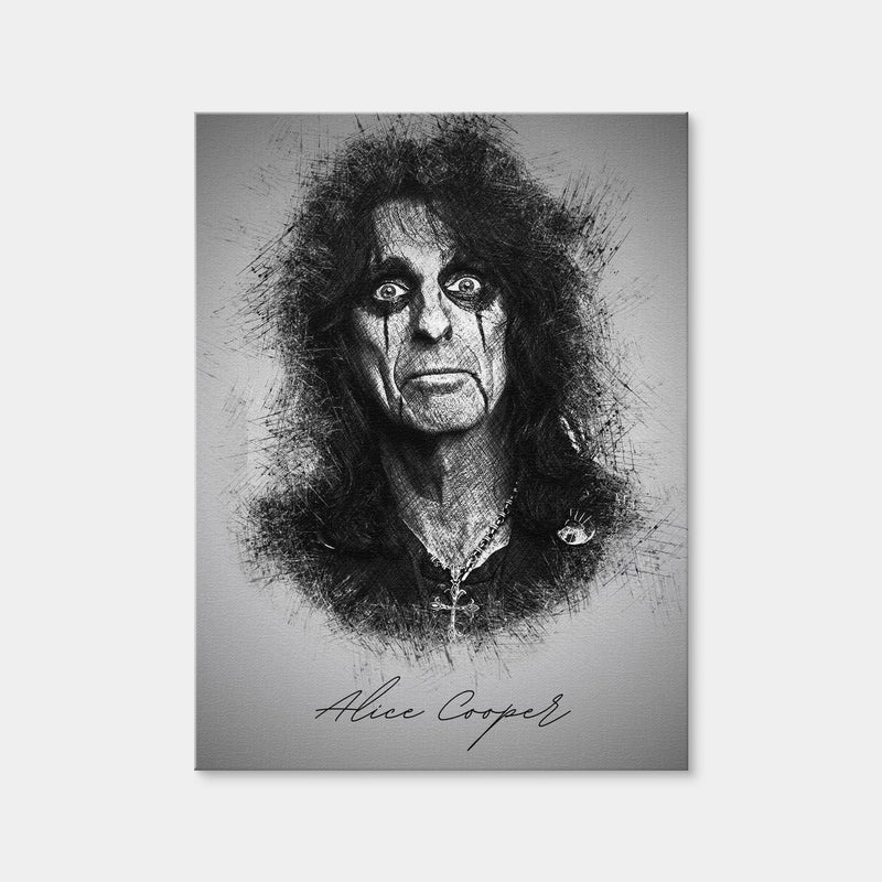 AUTO-MOCKUP WHITE | Alice Cooper | 1 Piece | Gallery Wrap Canvas | group=3x4