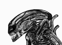 Alien Sketch Wall Art