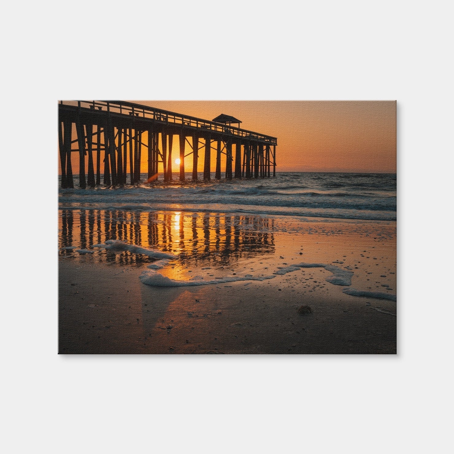AUTO-MOCKUP WHITE | Amelia Island Sun Reflection | 1 Piece | Gallery Wrap Canvas | group=4x3