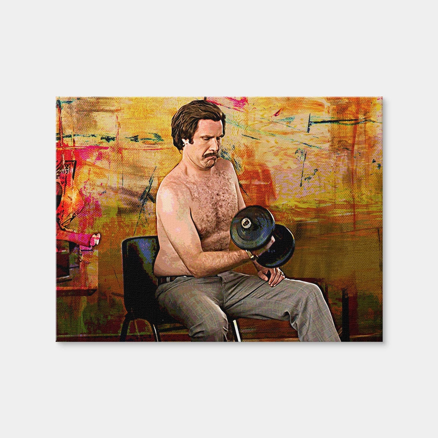 AUTO-MOCKUP WHITE | Anchorman Workout | 1 Piece | Gallery Wrap Canvas | group=4x3