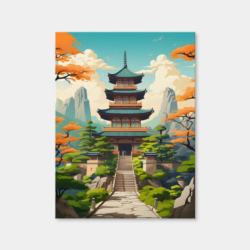 AUTO-MOCKUP WHITE | Ancient Architecture | 1 Piece | Gallery Wrap Canvas | group=3x4