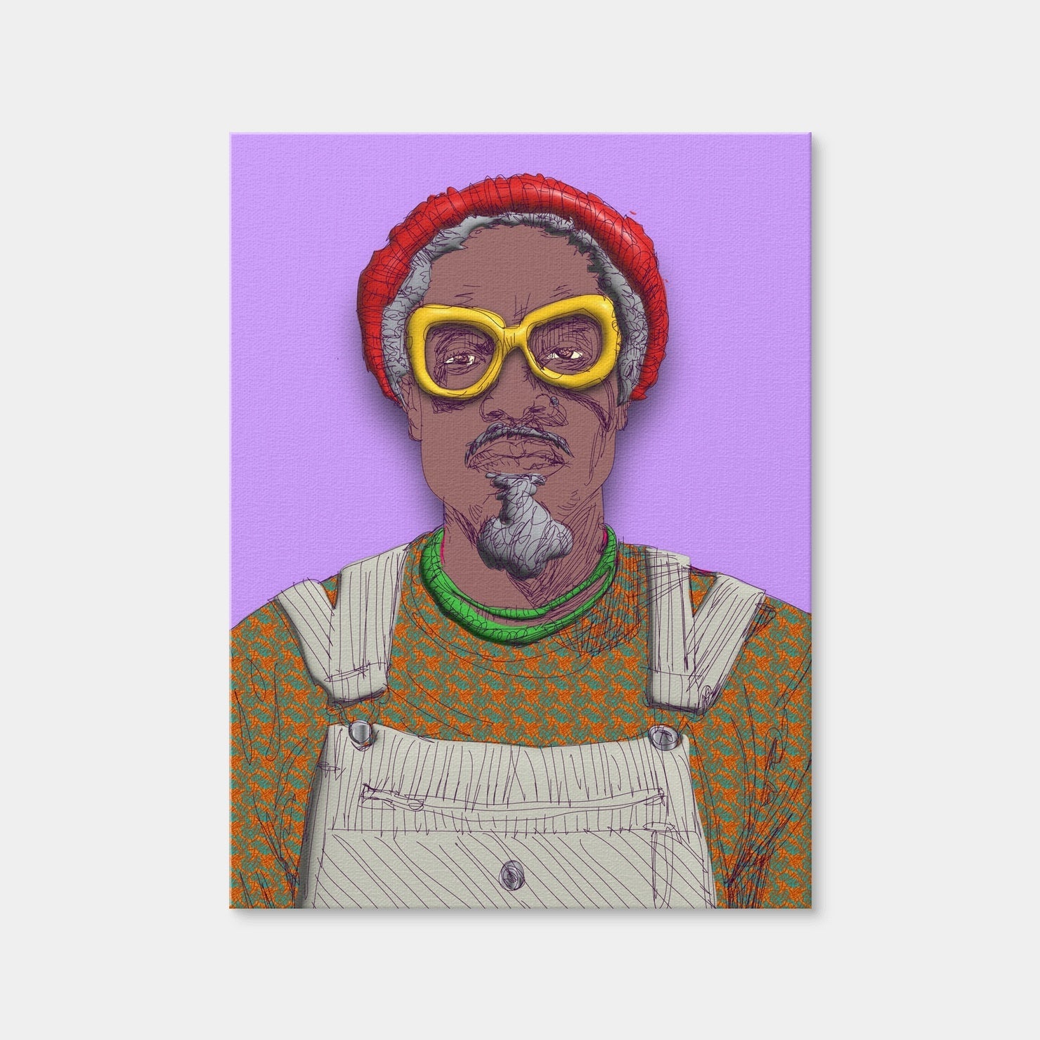 AUTO-MOCKUP WHITE | Andre 3000 | 1 Piece | Gallery Wrap Canvas | group=3x4